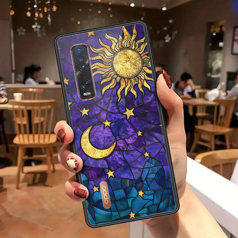 Oppo Find X2 Pro Cover - Celestial Starry Universe Series - HQ Ultra Shine Premium Infinity Glass Soft Silicon Borders Case
