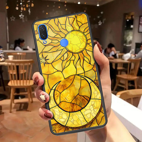 Huawei Honor 8C Cover - Celestial Starry Universe Series - HQ Ultra Shine Premium Infinity Glass Soft Silicon Borders Case