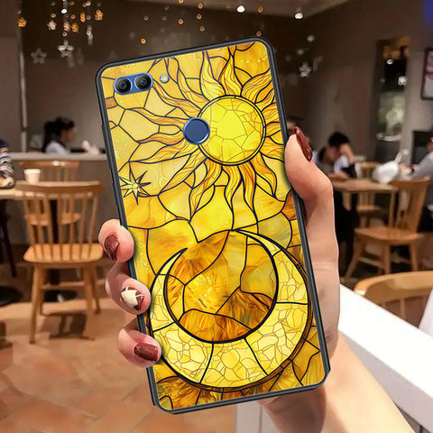 Huawei Y9 2018 Cover - Celestial Starry Universe Series - HQ Ultra Shine Premium Infinity Glass Soft Silicon Borders Case