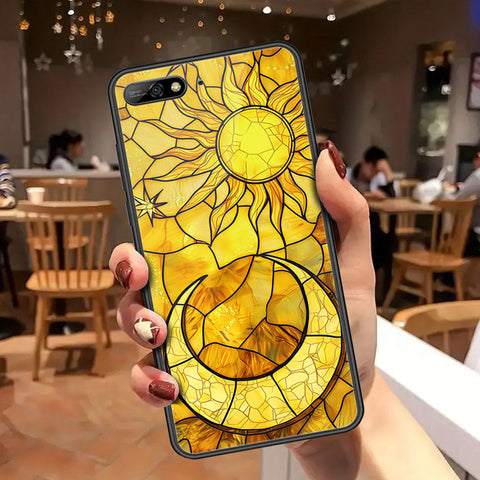 Huawei Y6 Prime 2018 Cover - Celestial Starry Universe Series - HQ Ultra Shine Premium Infinity Glass Soft Silicon Borders Case