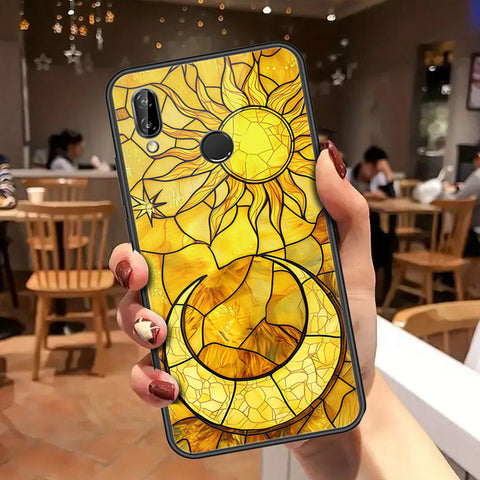 Huawei P20 Lite Cover - Celestial Starry Universe Series - HQ Ultra Shine Premium Infinity Glass Soft Silicon Borders Case