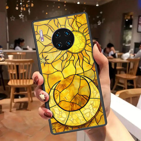 Huawei Mate 30 Pro Cover - Celestial Starry Universe Series - HQ Ultra Shine Premium Infinity Glass Soft Silicon Borders Case