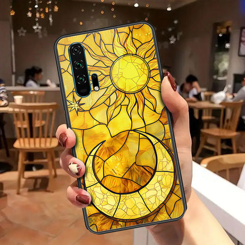 Honor 20 Pro Cover - Celestial Starry Universe Series - HQ Ultra Shine Premium Infinity Glass Soft Silicon Borders Case