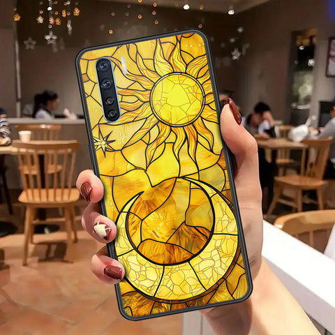 Oppo F15 Cover - Celestial Starry Universe Series - HQ Ultra Shine Premium Infinity Glass Soft Silicon Borders Case