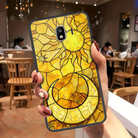Samsung Galaxy J4 2018 Cover - Celestial Starry Universe Series - HQ Ultra Shine Premium Infinity Glass Soft Silicon Borders Case