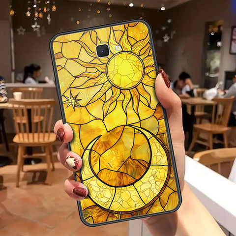 Samsung Galaxy J7 Prime Cover - Celestial Starry Universe Series - HQ Ultra Shine Premium Infinity Glass Soft Silicon Borders Case