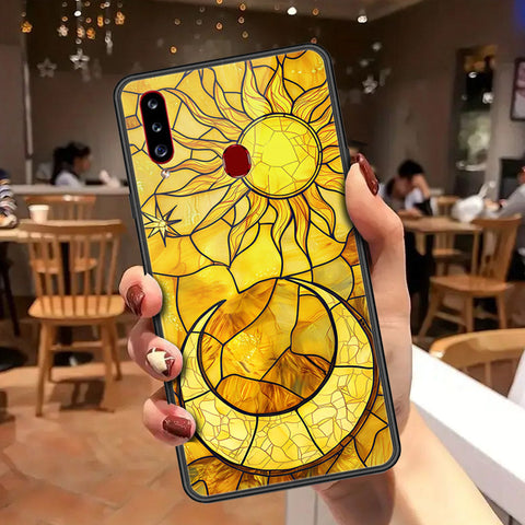 Samsung Galaxy A20s Cover - Celestial Starry Universe Series - HQ Ultra Shine Premium Infinity Glass Soft Silicon Borders Case