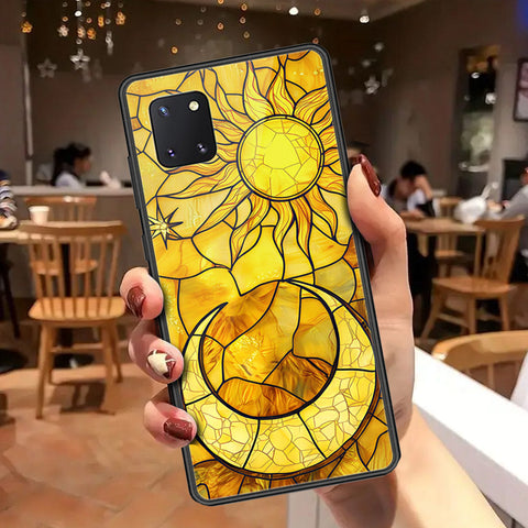 Samsung Galaxy Note 10 Lite Cover - Celestial Starry Universe Series - HQ Ultra Shine Premium Infinity Glass Soft Silicon Borders Case