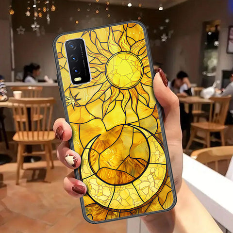 Vivo Y20i Cover - Celestial Starry Universe Series - HQ Ultra Shine Premium Infinity Glass Soft Silicon Borders Case