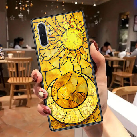 Samsung Galaxy Note 10 Plus Cover - Celestial Starry Universe Series - HQ Ultra Shine Premium Infinity Glass Soft Silicon Borders Case