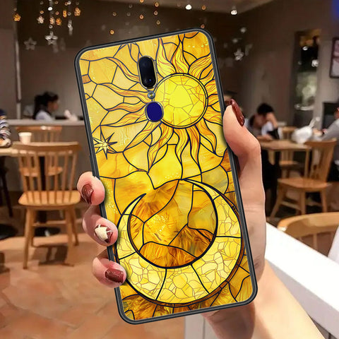 Oppo F11 Cover - Celestial Starry Universe Series - HQ Ultra Shine Premium Infinity Glass Soft Silicon Borders Case