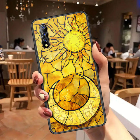 Vivo S1 Cover - Celestial Starry Universe Series - HQ Ultra Shine Premium Infinity Glass Soft Silicon Borders Case