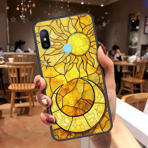 Xiaomi Mi A2 Cover - Celestial Starry Universe Series - HQ Ultra Shine Premium Infinity Glass Soft Silicon Borders Case