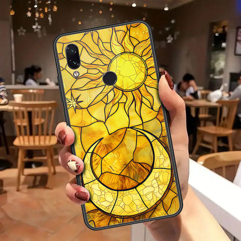 Xiaomi Redmi Note 7 Cover - Celestial Starry Universe Series - HQ Ultra Shine Premium Infinity Glass Soft Silicon Borders Case