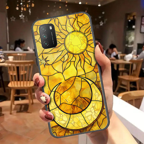 Xiaomi Poco M3 Cover - Celestial Starry Universe Series - HQ Ultra Shine Premium Infinity Glass Soft Silicon Borders Case