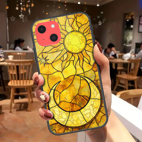 iPhone 13 Mini Cover - Celestial Starry Universe Series - HQ Ultra Shine Premium Infinity Glass Soft Silicon Borders Case