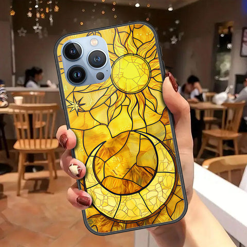 iPhone 13 Pro Max Cover - Celestial Starry Universe Series - HQ Ultra Shine Premium Infinity Glass Soft Silicon Borders Case