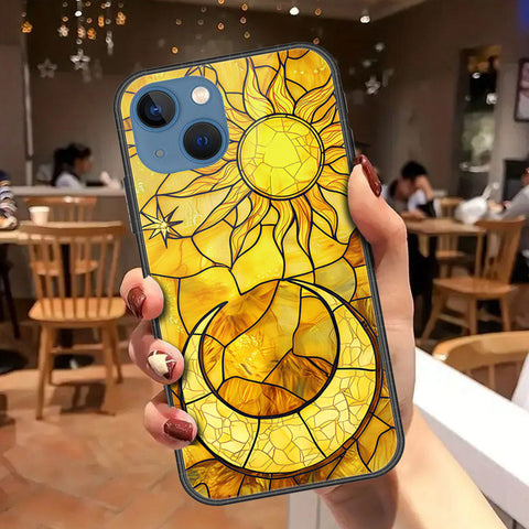 iPhone 13 Cover - Celestial Starry Universe Series - HQ Ultra Shine Premium Infinity Glass Soft Silicon Borders Case