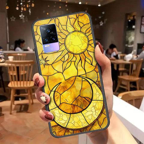 Vivo V21e Cover - Celestial Starry Universe Series - HQ Ultra Shine Premium Infinity Glass Soft Silicon Borders Case