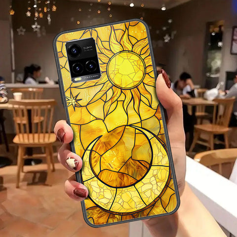 Vivo Y21 Cover - Celestial Starry Universe Series - HQ Ultra Shine Premium Infinity Glass Soft Silicon Borders Case
