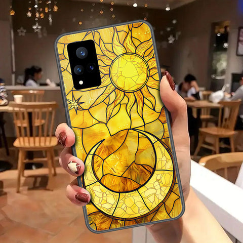 Vivo V21 Cover - Celestial Starry Universe Series - HQ Ultra Shine Premium Infinity Glass Soft Silicon Borders Case