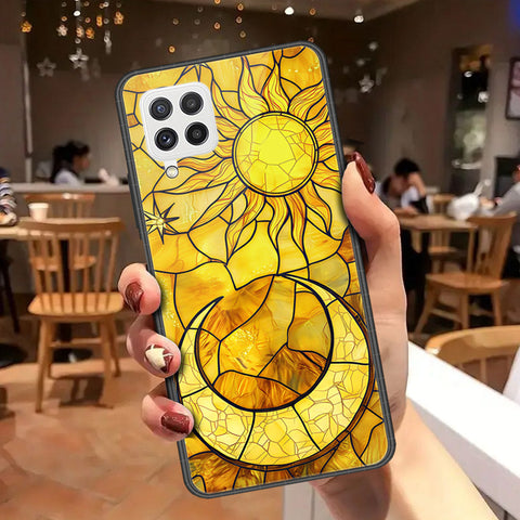 Samsung Galaxy M22 Cover - Celestial Starry Universe Series - HQ Ultra Shine Premium Infinity Glass Soft Silicon Borders Case