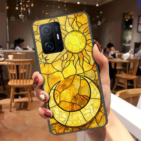 Xiaomi 11T Cover - Celestial Starry Universe Series - HQ Ultra Shine Premium Infinity Glass Soft Silicon Borders Case