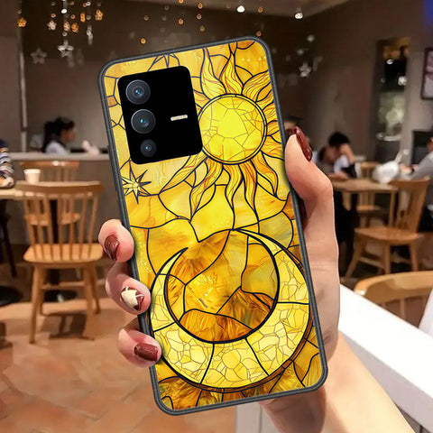 Vivo V23 5G Cover - Celestial Starry Universe Series - HQ Ultra Shine Premium Infinity Glass Soft Silicon Borders Case