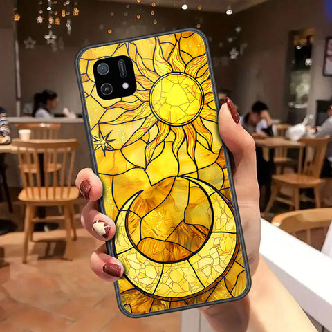 Oppo A16K Cover - Celestial Starry Universe Series - HQ Ultra Shine Premium Infinity Glass Soft Silicon Borders Case