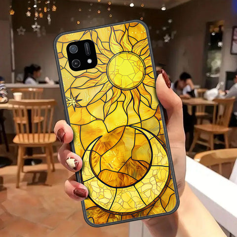 Oppo A16E Cover - Celestial Starry Universe Series - HQ Ultra Shine Premium Infinity Glass Soft Silicon Borders Case
