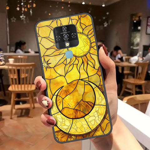 Tecno Camon 16 Cover - Celestial Starry Universe Series - HQ Ultra Shine Premium Infinity Glass Soft Silicon Borders Case