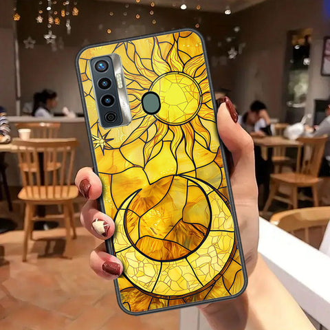 Tecno Camon 17 Cover - Celestial Starry Universe Series - HQ Ultra Shine Premium Infinity Glass Soft Silicon Borders Case