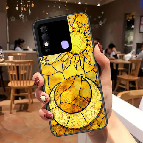Tecno Spark 8 Cover - Celestial Starry Universe Series - HQ Ultra Shine Premium Infinity Glass Soft Silicon Borders Case