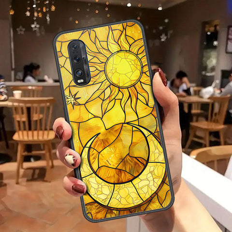 Oppo Find X2 Cover - Celestial Starry Universe Series - HQ Ultra Shine Premium Infinity Glass Soft Silicon Borders Case
