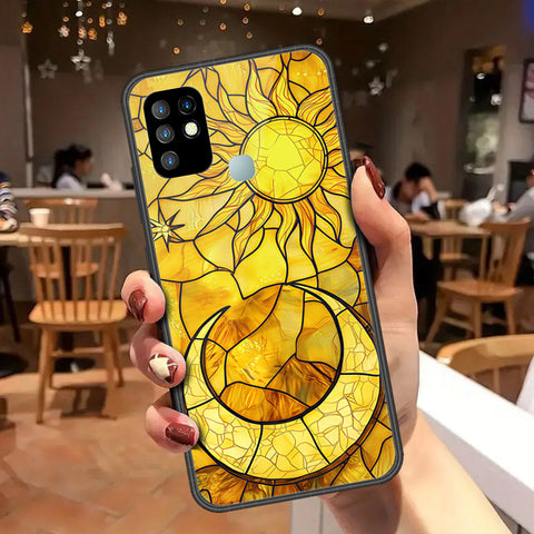 Infinix Hot 10 Cover - Celestial Starry Universe Series - HQ Ultra Shine Premium Infinity Glass Soft Silicon Borders Case