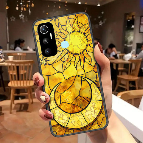 Infinix Hot 11 Cover - Celestial Starry Universe Series - HQ Ultra Shine Premium Infinity Glass Soft Silicon Borders Case