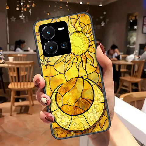 Vivo Y35 4G Cover - Celestial Starry Universe Series - HQ Ultra Shine Premium Infinity Glass Soft Silicon Borders Case