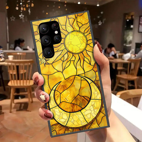 Samsung Galaxy S23 Ultra 5G Cover - Celestial Starry Universe Series - HQ Ultra Shine Premium Infinity Glass Soft Silicon Borders Case