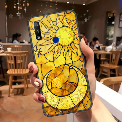 Honor 9X Cover - Celestial Starry Universe Series - HQ Ultra Shine Premium Infinity Glass Soft Silicon Borders Case