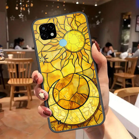 Realme C21 Cover - Celestial Starry Universe Series - HQ Ultra Shine Premium Infinity Glass Soft Silicon Borders Case
