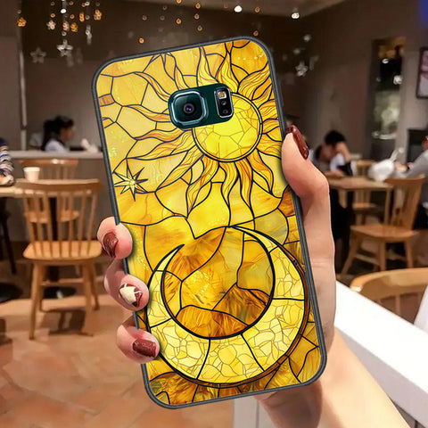 Samsung Galaxy S6 Edge Plus Cover - Celestial Starry Universe Series - HQ Ultra Shine Premium Infinity Glass Soft Silicon Borders Case