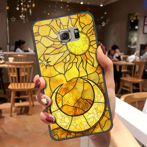 Samsung Galaxy S6 Cover - Celestial Starry Universe Series - HQ Ultra Shine Premium Infinity Glass Soft Silicon Borders Case