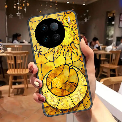 Vivo X90 Pro Cover - Celestial Starry Universe Series - HQ Ultra Shine Premium Infinity Glass Soft Silicon Borders Case