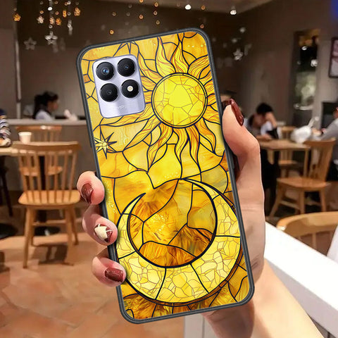 Realme 8i Cover - Celestial Starry Universe Series - HQ Ultra Shine Premium Infinity Glass Soft Silicon Borders Case