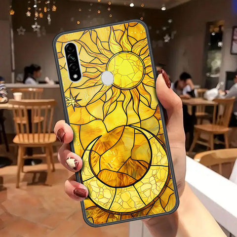 Oppo A31 Cover - Celestial Starry Universe Series - HQ Ultra Shine Premium Infinity Glass Soft Silicon Borders Case