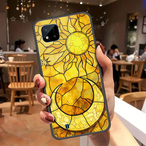 Realme C20 Cover - Celestial Starry Universe Series - HQ Ultra Shine Premium Infinity Glass Soft Silicon Borders Case