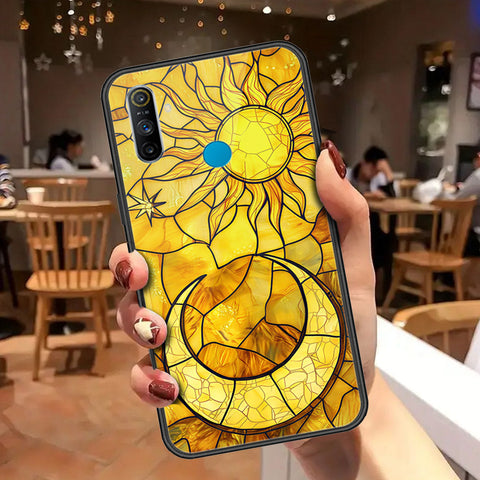 Realme 5i Cover - Celestial Starry Universe Series - HQ Ultra Shine Premium Infinity Glass Soft Silicon Borders Case