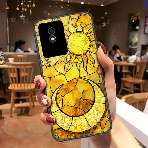 Vivo Y02 Cover - Celestial Starry Universe Series - HQ Ultra Shine Premium Infinity Glass Soft Silicon Borders Case