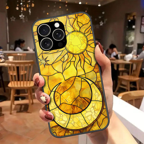 IPhone 15 Pro Cover - Celestial Starry Universe Series - HQ Ultra Shine Premium Infinity Glass Soft Silicon Borders Case