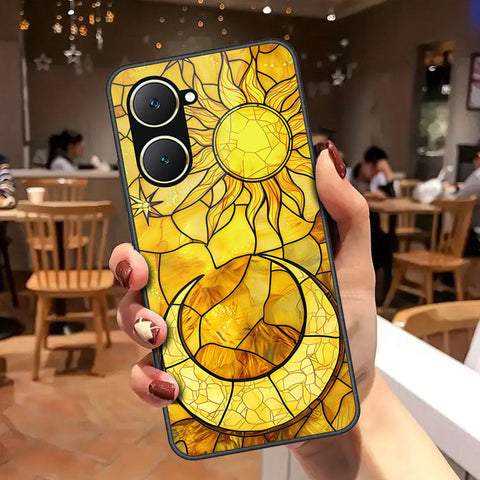 Vivo Y03 Cover - Celestial Starry Universe Series - HQ Ultra Shine Premium Infinity Glass Soft Silicon Borders Case